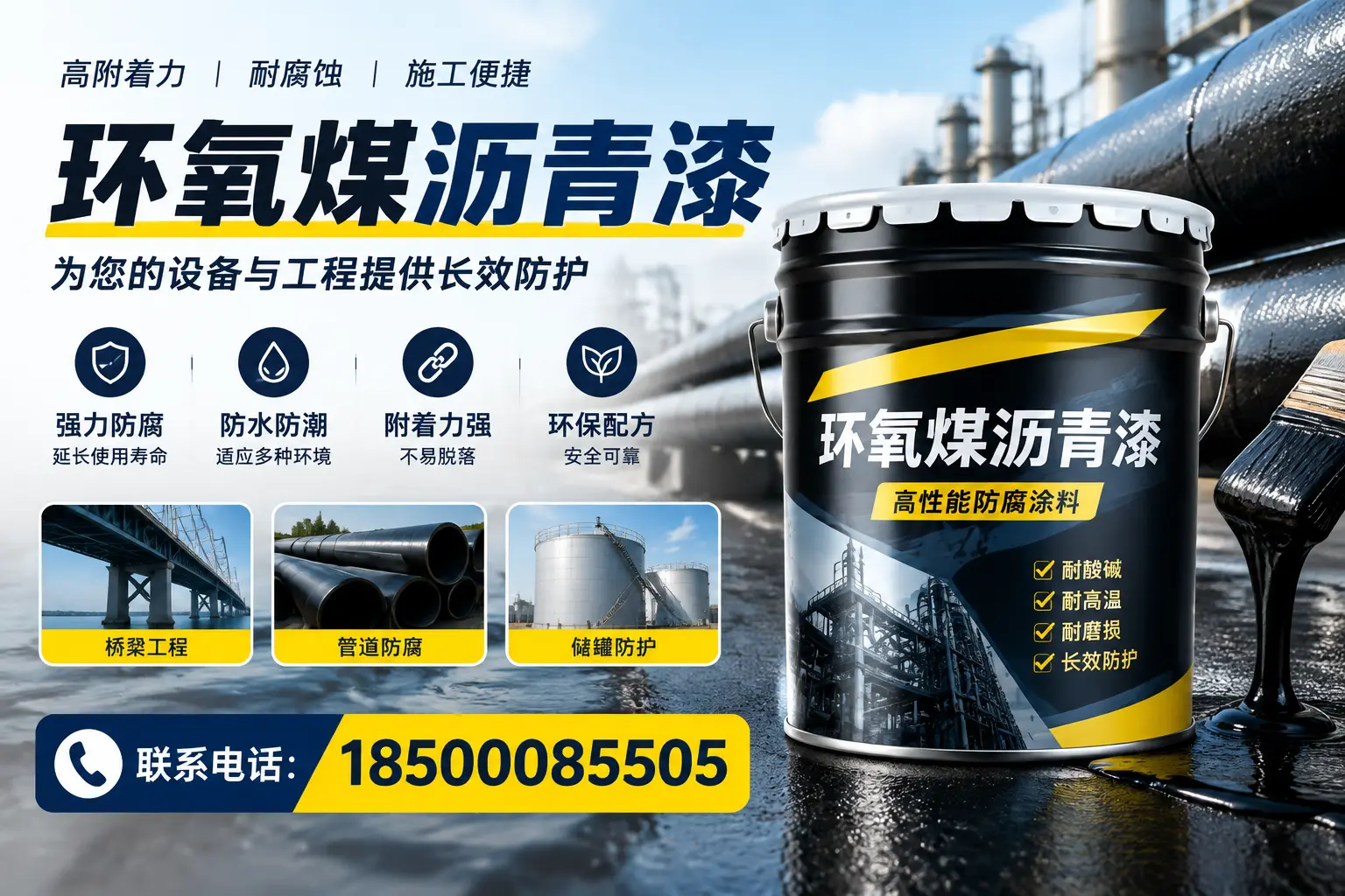 环氧煤沥青漆与其他涂料的对比分析，助力淮南企业决策